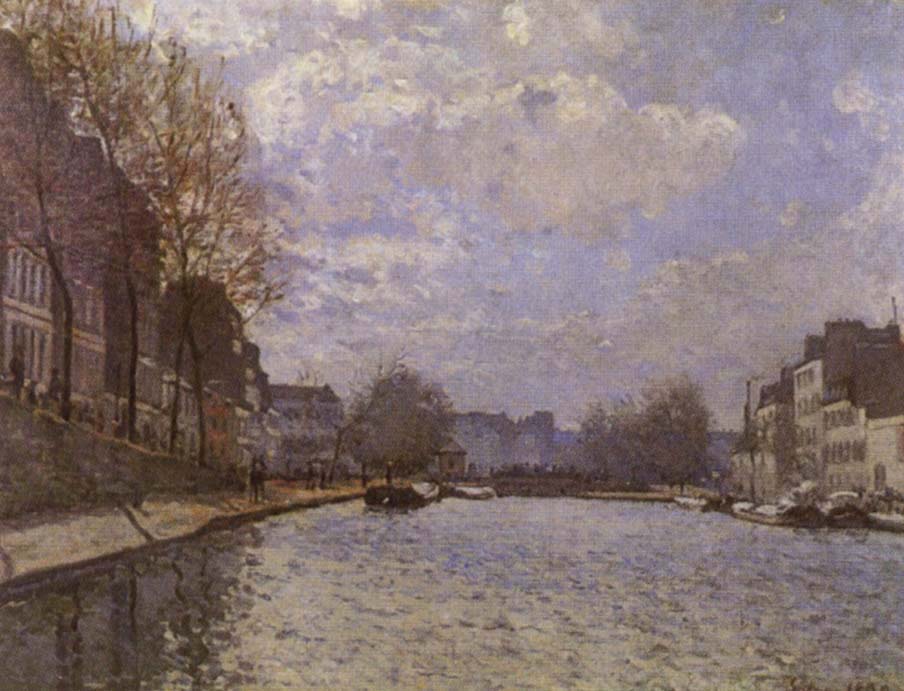 The Saint-Martin canal in Paris